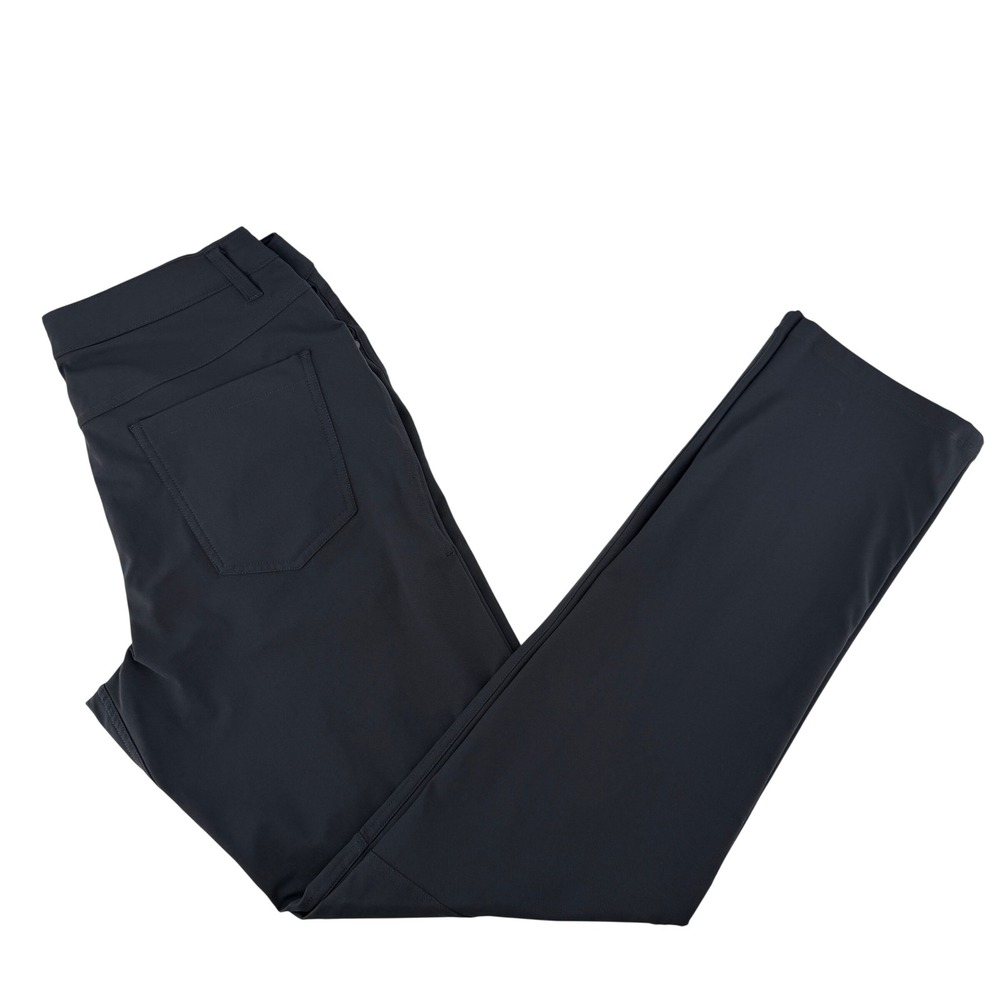 Lululemon Commission Slim Fit Pants Mens 32 Charcoal Grey 5-Pocket Performance